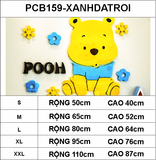  Tranh mica EPeBen dán tường nổi 3d hình hoạt hình gấu pooh Pu dễ thương decor trang trí mầm non, phòng cho bé EPeB 