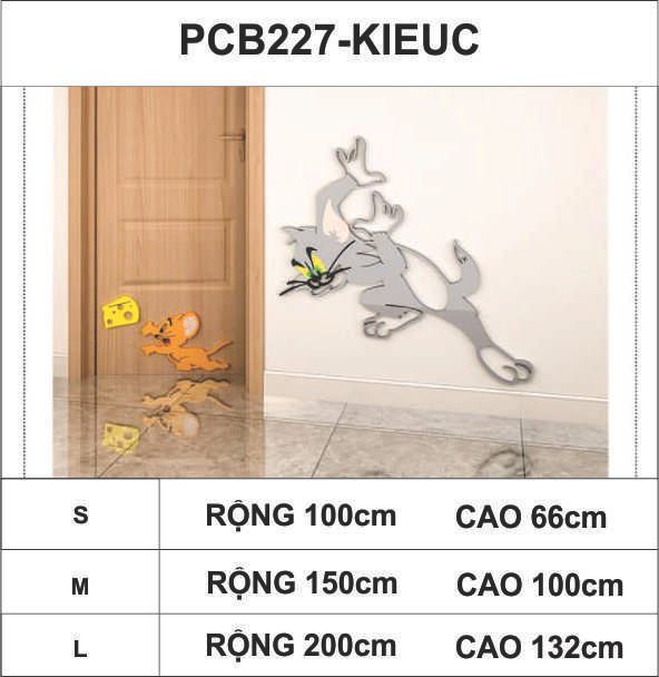  Tranh mica EPeBen dán tường nổi 3d hình tom và jerry tranh decor trang trí phòng cho bé trường mầm non 