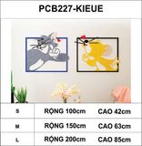  Tranh mica EPeBen dán tường nổi 3d hình tom và jerry tranh decor trang trí phòng cho bé trường mầm non 