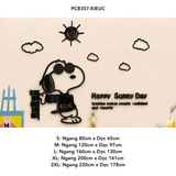 Tranh mica EPeBen dán tường nổi 3d hình Snoopy Sunny Day decor trang trí Phòng Cho Bé, Phòng Ngủ 