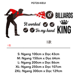  Tranh mica nổi 3d dán tường Logo quán Bi-a Billiard trang trí CLB Bida, Phòng Game - EPeBen 