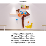  Tranh mica EPeBen dán tường nổi 3d hình Các Dáng Tập Yoga decor trang trí Phòng Tập Yoga, Thể Dục 