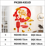  Tranh mica EPeBen dán tường nổi 3d hình Chữ Phúc Lộc thư pháp tiếng Việt sang trọng trang trí Phòng Bếp, Phòng Khách 