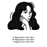  Tranh mica EPeBen dán tường nổi 3d hình Cô Gái phong cách decor trang trí Phòng Khách, Phòng Ngủ 