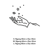  Tranh mica EPeBen dán tường nổi 3d hình Cô Gái phong cách decor trang trí Phòng Khách, Phòng Ngủ 