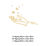  Tranh mica EPeBen dán tường nổi 3d hình Cô Gái phong cách decor trang trí Phòng Khách, Phòng Ngủ 