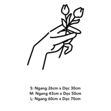  Tranh mica EPeBen dán tường nổi 3d hình Cô Gái phong cách decor trang trí Phòng Khách, Phòng Ngủ 