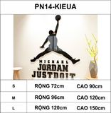  Tranh mica EPeBen dán tường nổi 3d hình ngôi sao bóng rổ nba michael jordan decor trang trí phòng khách 