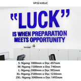  Tranh mica EPeBen dán tường nổi 3d hình chữ LUCK Thông Điệp khẩu hiệu tạo động lực trang trí Văn Phòng, Phòng Làm Việc 