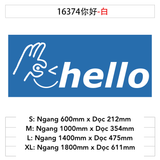  Tranh mica EPeBen dán tường nổi 3d hình Hello Ok decor trang trí Dán Quầy Thu Ngân, Cửa Hàng 