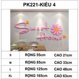  Tranh mica EPeBen dán tường nổi 3d hình Sweet Home decor trang trí nhà cửa, phòng khách, phòng ngủ 