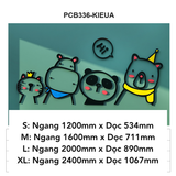  Tranh mica EPeBen dán tường nổi 3d hình con vật thú nghiêng đầu Hi Hello decor trang trí Phòng Cho Bé, Phòng Làm Việc 