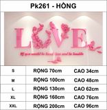  Tranh mica EPeBen dán tường nổi 3d hình chữ LOVE decor trang trí tường nhà, phòng khách, phòng ngủ 