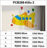  Tranh mica EPeBen dán tường nổi 3d hình Tên lửa, máy bay decor trang trí đầu giường phòng cho bé - 