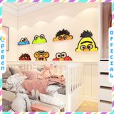  Tranh mica EPeBen dán tường nổi 3d hình Sesame Street decor trang trí Phòng ngủ cho bé, Lớp Học Mẫu giáo, Khu Vui Chơi 