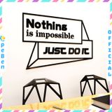  Tranh mica EPeBen dán tường nổi 3d hình Nothing is impossible decor trang trí Phòng làm việc, Phòng ngủ, Phòng khách 