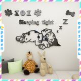  Tranh mica EPeBen dán tường nổi 3d hình Sleeping Tight  decor trang trí Phòng cho bé, Phòng ngủ, Phòng khách,Mầm non 
