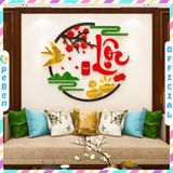  Tranh mica EPeBen dán tường nổi 3d hình Chữ Phúc Lộc Thọ thư pháp tiếng Việt trang trí Phòng Bếp, Phòng Khách năm mới 