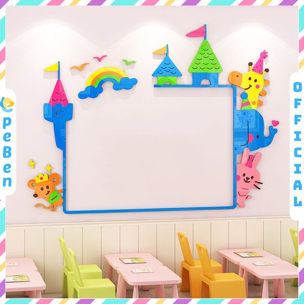  Tranh mica EPeBen dán tường nổi 3d hình Bảng Số Đếm bé học Phép Tính Nhân trang trí Lớp Tiếng Anh, Mầm Non, mẫu giáo 