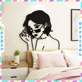  Tranh mica EPeBen dán tường nổi 3d hình Cô Gái phong cách decor trang trí Phòng Khách, Phòng Ngủ 