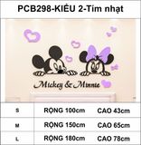  Tranh mica EPeBen dán tường nổi 3d hình mickey và minnie dễ thương decor trang trí phòng ngủ vợ chồng, phòng cho bé 