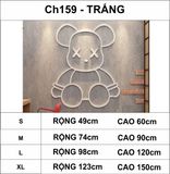  Tranh mica EPeBen dán tường nổi 3d hình gấu Kaws Bearbrick siêu ngầu, trang trí quán ăn, shop thời trang, spa làm đẹp 
