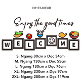  Tranh mica EPeBen dán tường nổi 3d hình Enjoy The Good Times decor trang trí Quán Trà Sữa, Quán Nước 