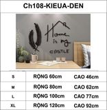  Tranh mica EPeBen dán tường nổi 3d hình Home castle decor trang trí cửa hàng quán nước quán cafe 