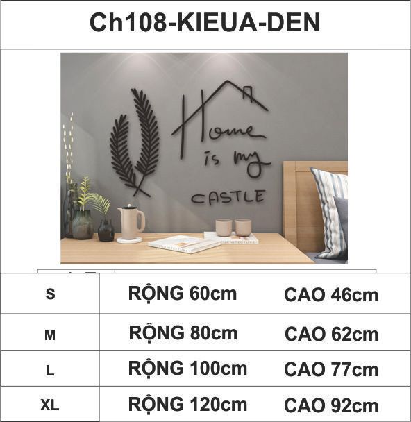  Tranh mica EPeBen dán tường nổi 3d hình Home castle decor trang trí cửa hàng quán nước quán cafe 