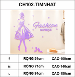  Tranh mica EPeBen dán tường nổi 3d hình Fashion decor trang trí shop thời trang váy, áo, giày, shop phụ kiện 