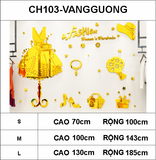  Tranh mica EPeBen dán tường nổi 3d hình váy, guốc, ví decor trang trí shop thời trang bán váy áo, shop phụ kiện 