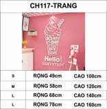  Tranh mica EPeBen dán tường nổi 3d hình Ice cream summer kem decor trang trí phòng cho bé, Trường mầm non 