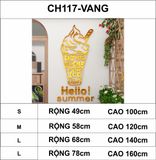 Tranh mica EPeBen dán tường nổi 3d hình Ice cream summer kem decor trang trí phòng cho bé, Trường mầm non 