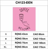  Tranh mica EPeBen dán tường nổi 3d hình welcome coffee, bông hồng decor trang trí quán cafe, trà sữa, quán ăn, nhà hàng 