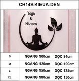  Tranh mica EPeBen dán tường nổi 3d hình Thiền Yoga & Fitness decor trang trí Phòng tập yoga, Phòng gym, Phòng thể dục 