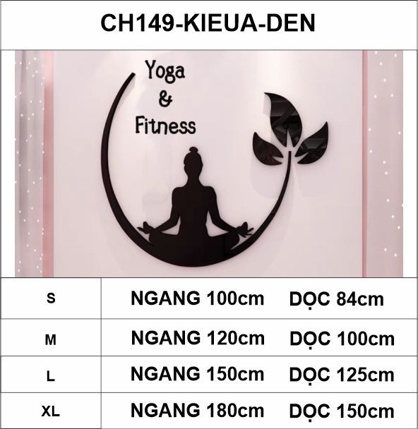  Tranh mica EPeBen dán tường nổi 3d hình Thiền Yoga & Fitness decor trang trí Phòng tập yoga, Phòng gym, Phòng thể dục 