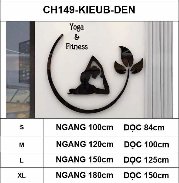  Tranh mica EPeBen dán tường nổi 3d hình Thiền Yoga & Fitness decor trang trí Phòng tập yoga, Phòng gym, Phòng thể dục 