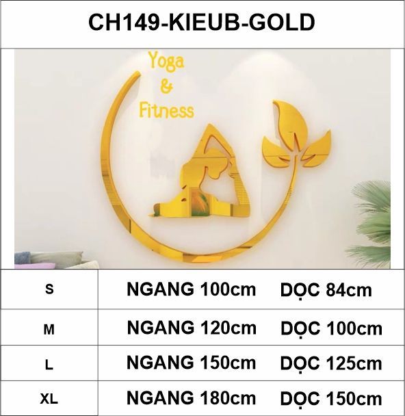  Tranh mica EPeBen dán tường nổi 3d hình Thiền Yoga & Fitness decor trang trí Phòng tập yoga, Phòng gym, Phòng thể dục 