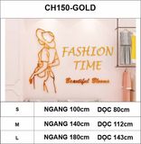  Tranh mica EPeBen dán tường nổi 3d hình Cô Gái Fashion Time decor trang trí Cửa Hàng quần áo phụ nữ, Shop thời trang 