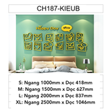  Tranh mica EPeBen dán tường nổi 3d hình Happy Day decor trang trí Quán Cafe, Trà Sữa 