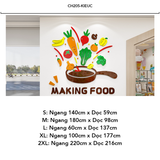  Tranh mica EPeBen dán tường nổi 3d Hình chế biến món ăn decor trang trí Phòng bếp, Phòng ăn, Cửa hàng, Phòng cho bé 