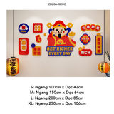  Tranh mica EPeBen dán tường nổi 3d hình Mèo Tài Lộc, Ông Thần Tài decor trang trí cửa hàng (Inbox để đặt tiếng việt) 