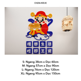  Tranh mica EPeBen dán tường nổi 3d hình Mèo Tài Lộc, Ông Thần Tài decor trang trí cửa hàng (Inbox để đặt tiếng việt) 