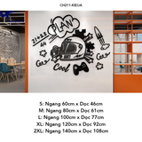  Tranh mica EPeBen dán tường nổi 3d hình Cool IDEA, Lucky Plan decor trang trí Cửa hàng, Văn Phòng, Phòng làm việc 