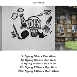  Tranh mica EPeBen dán tường nổi 3d hình Cool IDEA, Lucky Plan decor trang trí Cửa hàng, Văn Phòng, Phòng làm việc 