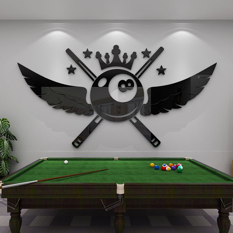  Tranh mica EPeBen dán tường nổi 3d Bóng BI-A trang trí Cửa Hàng, Phòng khách 