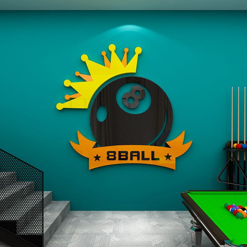  Tranh mica EPeBen dán tường nổi 3d Bóng BI-A trang trí Cửa Hàng, Phòng khách 