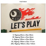  Tranh mica EPeBen dán tường nổi 3d Bóng BI-A trang trí Cửa Hàng, Phòng khách 