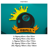  Tranh mica EPeBen dán tường nổi 3d Bóng BI-A trang trí Cửa Hàng, Phòng khách 