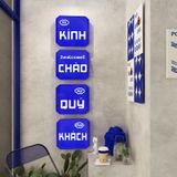  Tranh mica EPeBen dán tường nổi 3d Kính Chào Qúy Khách trang trí Quán Ăn,Quán Coffe 